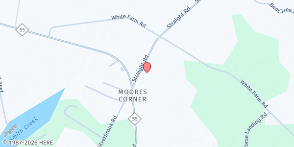 Map showing Pamlico County Fishes & Loaves at 108 Straight Rd., Oriental, NC