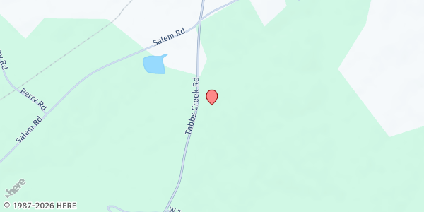 Map showing Living Stones Church of God at 6096 Tabbs Creek Rd., Oxford, NC