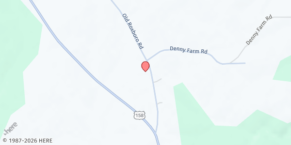 Map showing New Hope Granville MBC at 5643 Old Roxboro Rd., Oxford, NC