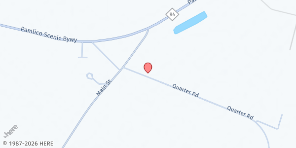 Map showing CSFP Hyde County - Oyster Creek Landing at 121 Quarter Rd, Oyster Creek Landing, NC