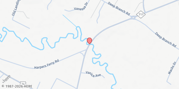 Map showing Island Grove Baptist at 6045 NC 710 N., Pembroke, NC