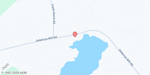 Map showing Zoar Missionary Baptist Church at 1250 Deberry Rd, Pendleton, NC