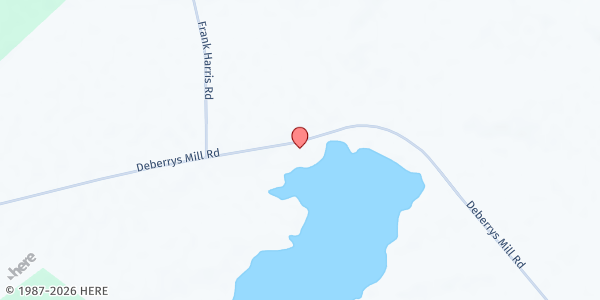 Map showing Zoar Missionary Baptist Church Food Pantry at 1250 Deberry Mill Rd., Pendleton, NC