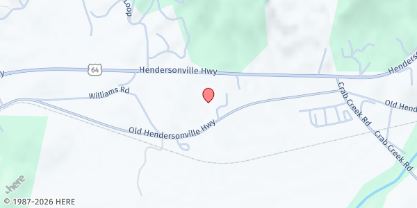 Map showing Anchor Baptist Church at 5317 Old Hendersonville Highway, Pisgah Forest, NC