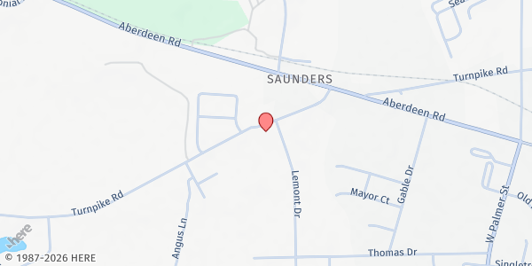 Map showing Church Of Freedom at 2013 Turnpike Road, Raeford, NC