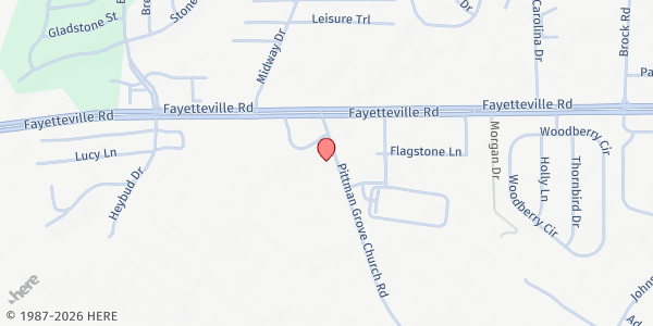 Map showing Food Pantry of Raeford/Masjid at 196 Pittman Grove Church Rd., Raeford, NC