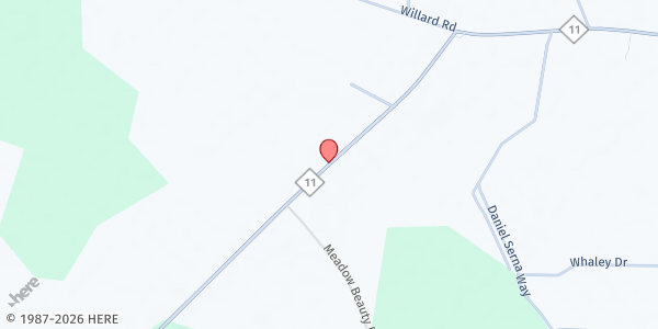 Map showing Victory Tabernacle at 7330 NC Hwy. 27 W., Raeford, NC