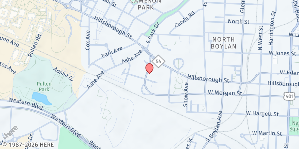 Map showing Haven House-Wrenn House at 908 West Morgan Street, Raleigh, NC