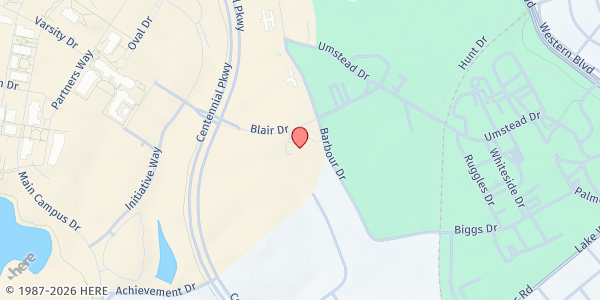 Map showing Inter-Faith Food Shuttle Distribution Location at Inter-Faith Food Shuttle Distribution Location, Raleigh, NC