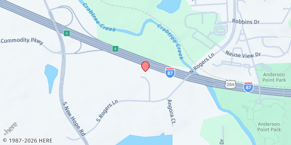 Map showing Other Side Christian Center Church Ministries at 405 Rogers View Ct., Raleigh, NC