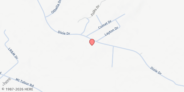 Map showing Children's Hope Center Inc. at 980 Dixie Dr., Red Springs, NC