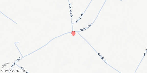 Map showing Mt. Elim Baptist Church at 921 Wilson Rd., Red Springs, NC