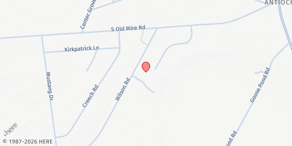 Map showing Throne Room Ministries at 185 Pearlie Lane, Red Springs, NC