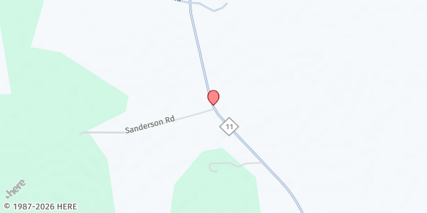 Map showing New Elders Chapel at 1555 S. NC 11, Register, NC