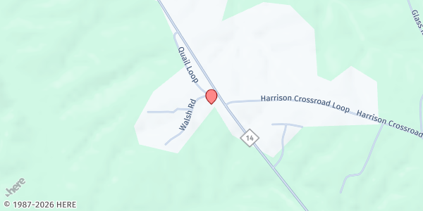 Map showing Osborne Baptist Church at 3692 NC Hwy 14, Reidsville, NC