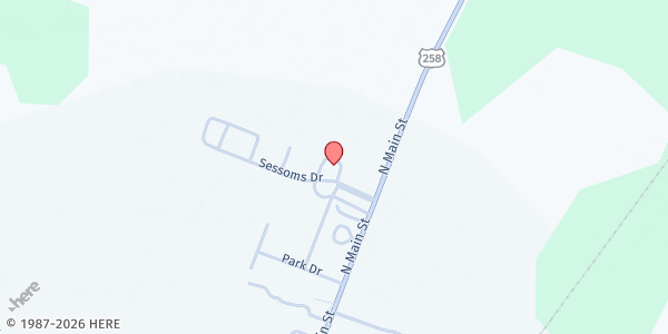 Map showing MFP - Northampton (CADA) at 120 Sessoms Dr., Rich Square, NC