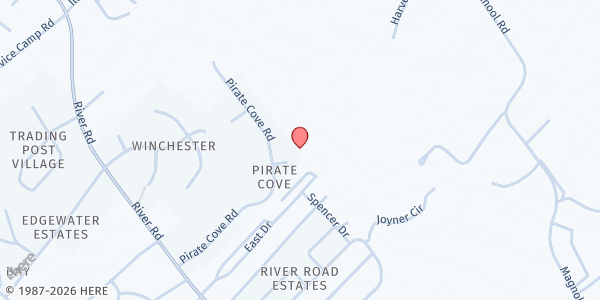 Map showing Deeper Life Ministries at West Drive, River Road, NC