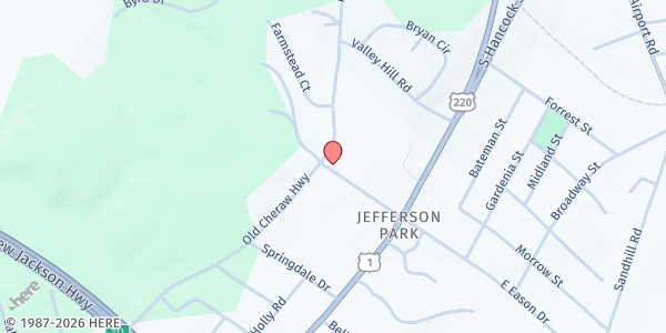 Map showing Rockingham Spanish SDA Church at 136 W. Eason Dr., Rockingham, NC