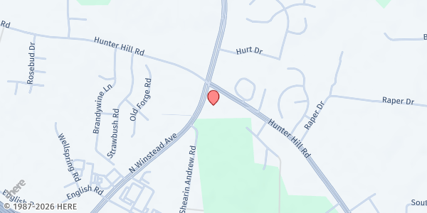 Map showing St. Paul Missionary Baptist Church at 1151 Winstead Ave., Rocky Mount, NC