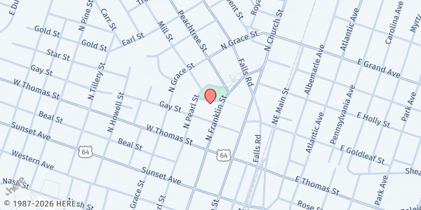 Map showing United Community Ministries @Community Center at 341 McDonald St., Rocky Mount, NC