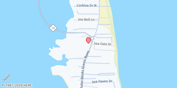 Map showing Lifeline Outreach Min. OBX - Rodanthe at 23500 Hwy. 12, Rodanthe, NC