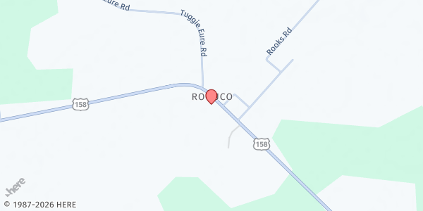 Map showing Changing Today A Brighter Tomorrow at 1454 Hwy. 158 W., Roduco, NC