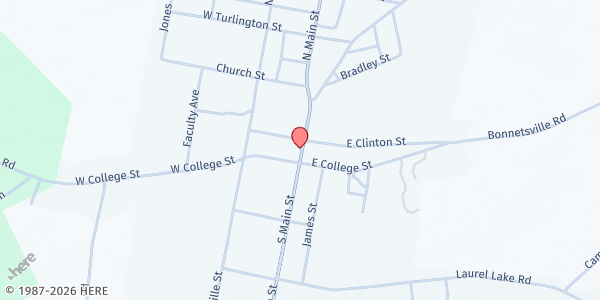 Map showing Christian Food Bank at , Salemburg, NC