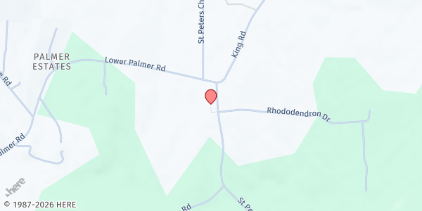 Map showing Rowan Helping Ministries East Pantry at 2570 St Peters Church, Salisbury, NC