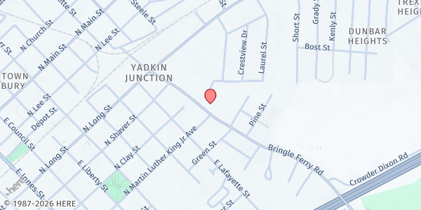 Map showing Salvation Army /Salisbury at 620 Bringle Ferry Road, Salisbury, NC