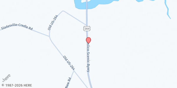 Map showing BRACE at 4240 US Hwy 264, Scranton, NC