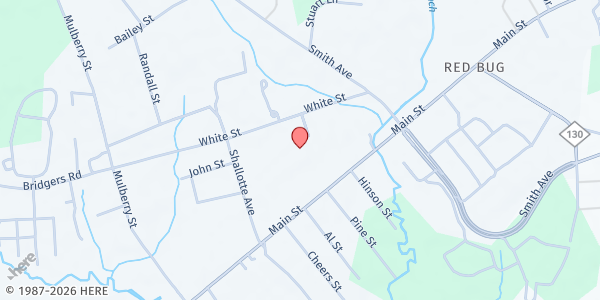 Map showing Brunswick Family Assistance at 4600 Main St., Shallotte, NC