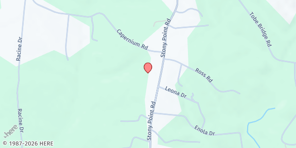 Map showing Washington Missionary Baptist Church at 1920 Stoney Point Rd., Shelby, NC