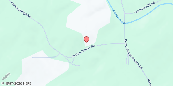 Map showing Emmanuel Fellowship COGIC at 336 Alston Bridge Rd., Siler City, NC