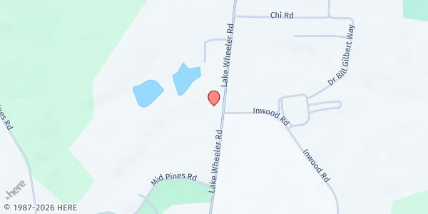 Map showing Point Care Pantry at 3700 Lake Wheeler Road, Southwest Raleigh, NC