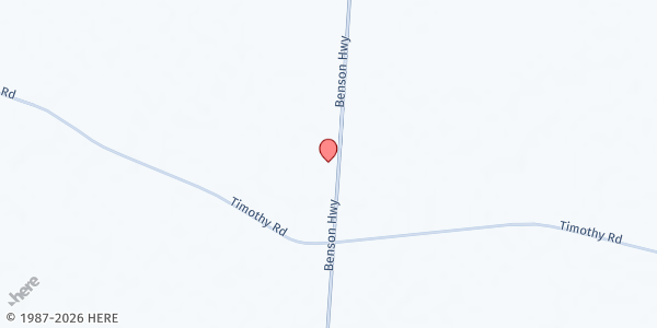 Map showing Mt. Carmel PFWB Church at 2425 Benson Hwy., Spiveys Corner, NC