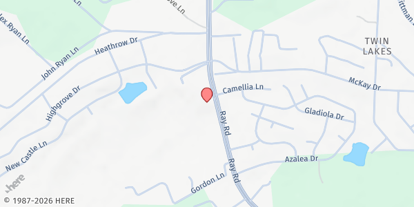 Map showing Anderson Creek Community Church at 2085 Ray Road, Spring Lake, NC