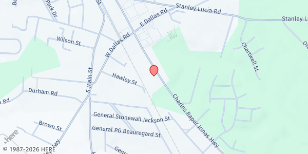 Map showing Stanley Emergency Relief Organization at 528 South Highway 27, Stanley, NC