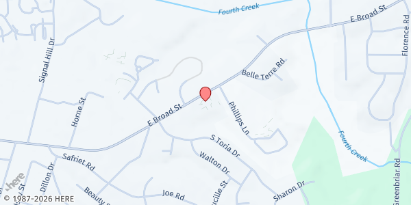 Map showing Landmark Relief at 2200 E Broad St, Statesville, NC