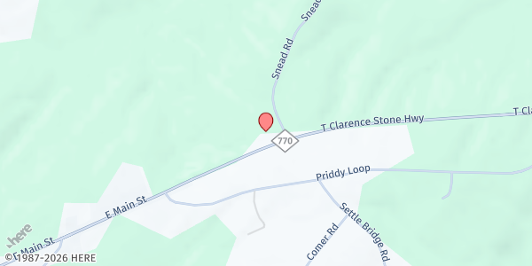 Map showing God's Helping Hands Pantry at 4933 NC Highway 770, Stoneville, NC