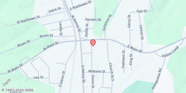 Map showing LOT 2540, Inc. - Stoneville Location at 103 Stone St., Stoneville, NC