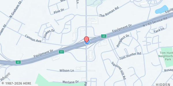 Map showing Champion House Of Care at 2230 West Sugar Creek Road, Sugar Creek, NC