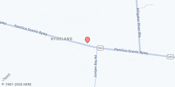 Map showing MFP Swan Quarter at 20421 US 264, Swan Quarter, NC