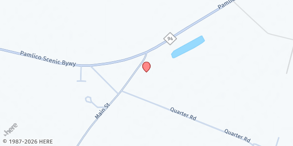 Map showing MFP Swan Quarter at 1430 Main St., Swan Quarter, NC