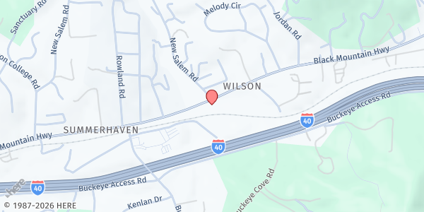 Map showing Bounty & Soul Produce Market at Smokestack at 2077 US-70 # A, Swannanoa, NC