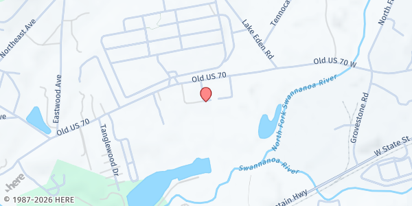 Map showing Owen Pool [HURRICANE RELIEF] at 117 Stone Dr., Swannanoa, NC