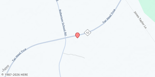 Map showing Faith Assembly of Christ at 14282 NC 42 E., Tarboro, NC