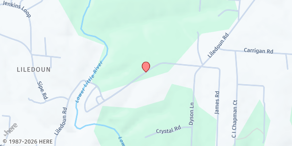 Map showing Domestic Violence Resource Center Of Alexander County - Food Distribution Center at , Taylorsville, NC