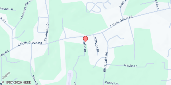 Map showing Fairgrove Family Resource at 159 Myrtle Drive, Thomasville, NC