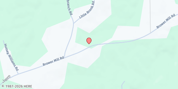 Map showing Randolph Community Church at Randolph Community Church, Township of Brower, NC