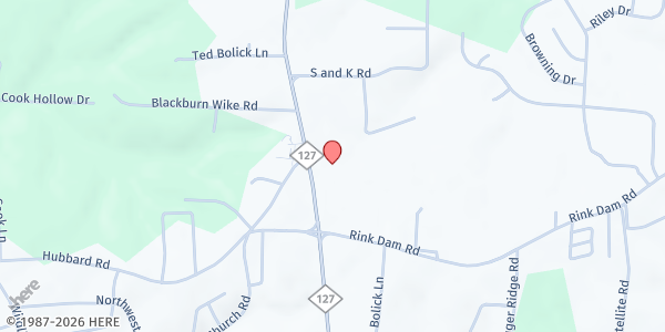 Map showing Mt Pisgah - Good Samaritan Food Pantry at 9379 North Carolina 127, Township of Taylorsville, NC